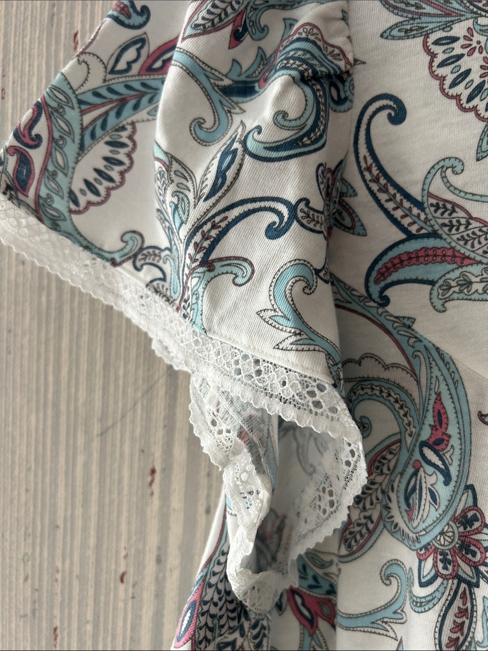 Miss Elaine Sleepwear with Blue & Pink Accents - Picture 6 of 7